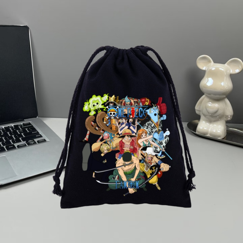 Outdoor Sport Backpack - 애니메이션 원피스 드로스트링 백팩 루피 로로노아