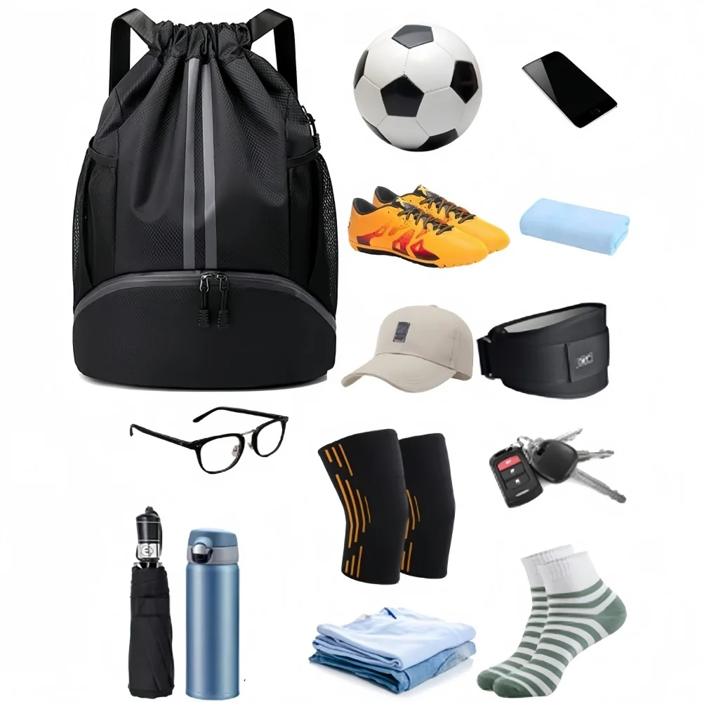 드로스트링 스포츠 백팩, 신발 수납공간과 습식 건식 분 - Outdoor Sport Backpack 리뷰 및 가격