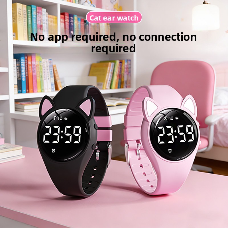 2026년 신제품 고양이 귀 디자인 여성용 방수 30M - Outdoor Sport Watch 리뷰 및 가격