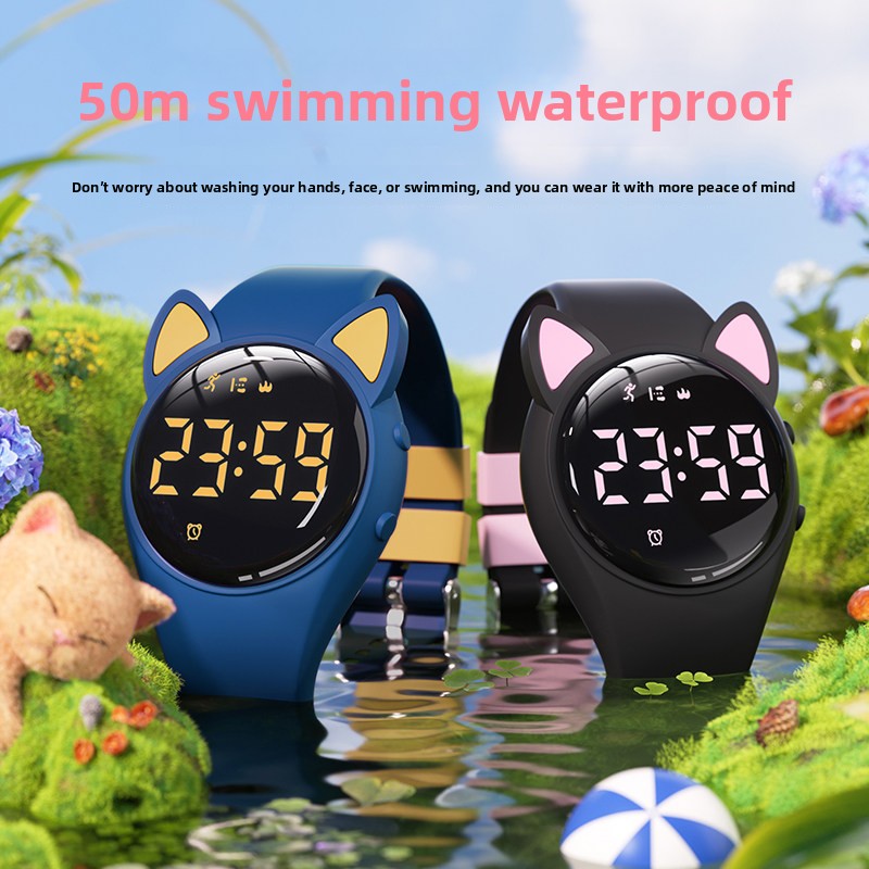 2026년 신제품 고양이 귀 디자인 여성용 방수 30M - Outdoor Sport Watch 리뷰 및 가격