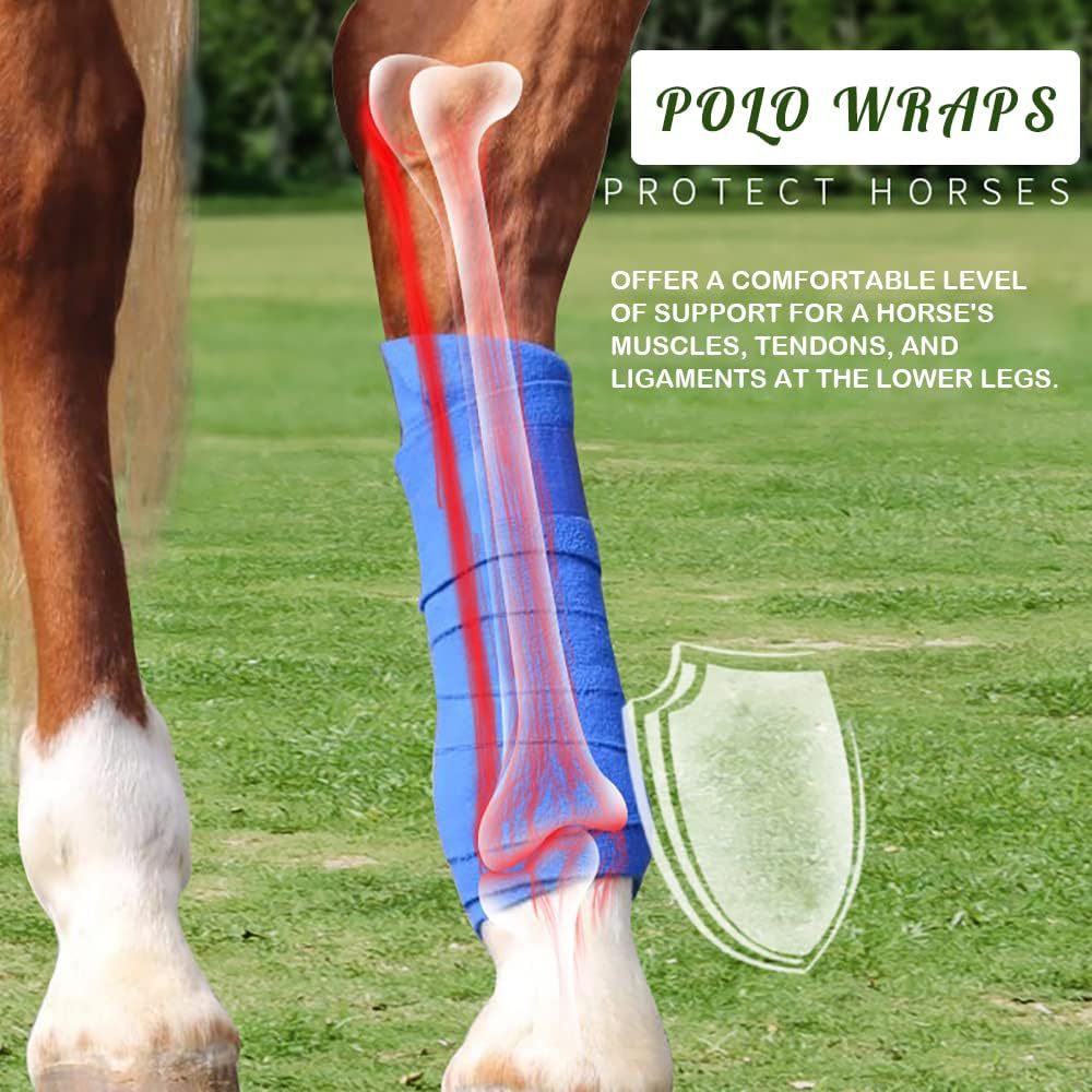 4팩 말 폴로 랩 업그레이드 블링 레그 랩 (말용) 플 - Polo Wraps Fleece 리뷰 및 가격