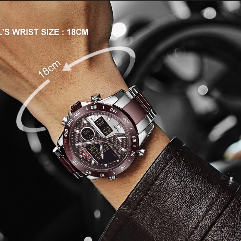 NAVIFORCE 남성용 신형 아날로그 디지털 시계 3 - Outdoor Sport Watch 리뷰 및 가격