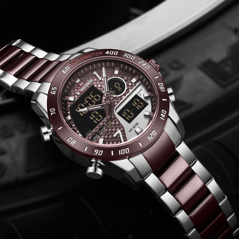NAVIFORCE 남성용 신형 아날로그 디지털 시계 3 - Outdoor Sport Watch 리뷰 및 가격