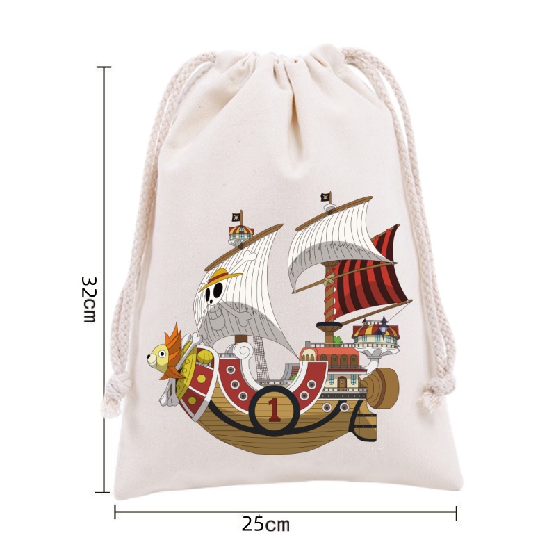 애니메이션 원피스 드로스트링 백팩 루피 로로노아 조로  - Outdoor Sport Backpack 리뷰 및 가격